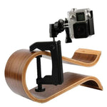 Support de bureau à pince avec adaptateur pour trépied compatible avec GoPro, Insta360, DJI et autres caméras d'action. Diamètre de la pince : 1 à 6 cm.