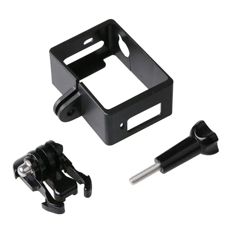 Coque de protection standard avec support de cadre, boucle de fixation basique et boulon long pour SJCAM SJ5000, SJ5000 Wifi et SJ5000+ Wifi, SJ5000