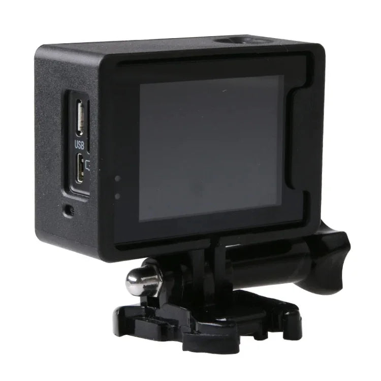 Coque de protection standard avec support de cadre, boucle de fixation basique et boulon long pour SJCAM SJ5000, SJ5000 Wifi et SJ5000+ Wifi, SJ5000
