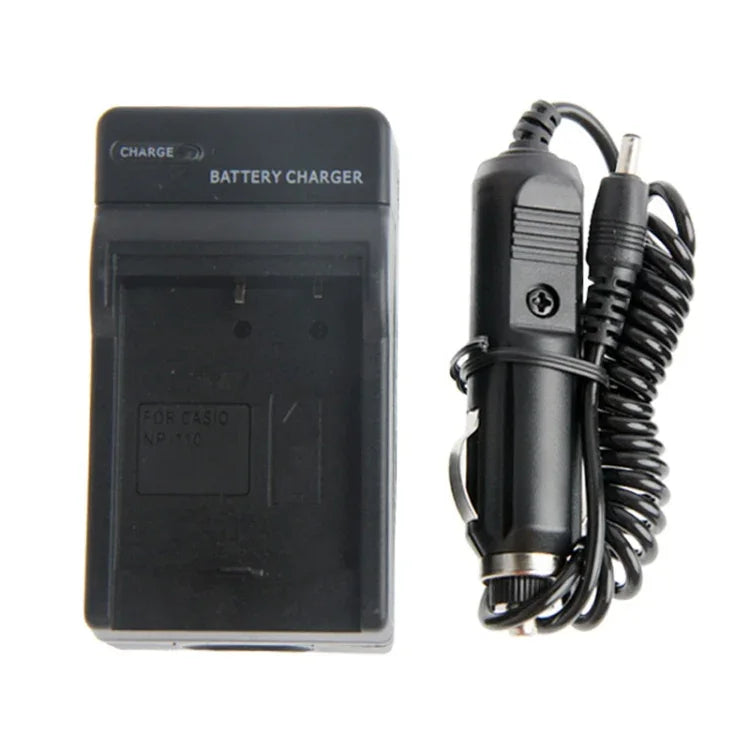 Chargeur de voiture pour batterie d'appareil photo numérique Casio NP-130, NP-130