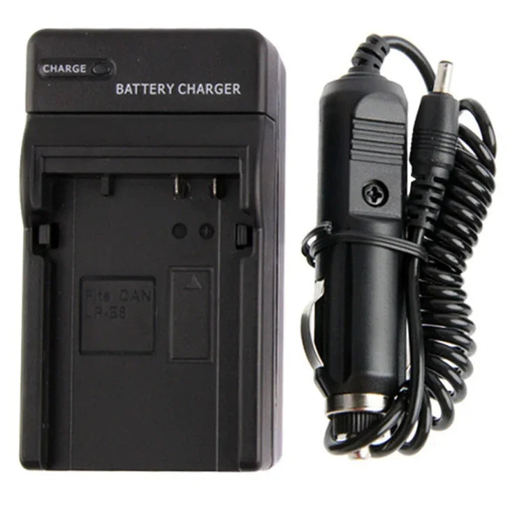 Chargeur de voiture pour batterie d'appareil photo numérique Canon LP-E8, LP-E8