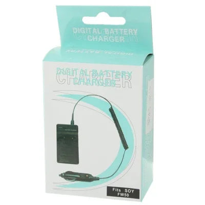 Chargeur de voiture pour batterie d'appareil photo numérique Sony FW50, FW50