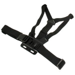 Support de fixation avant pour caméras d'action extrêmes, avec sangle élastique et bandoulière, compatible avec GoPro, Insta360, DJI et autres caméras de poitrine.