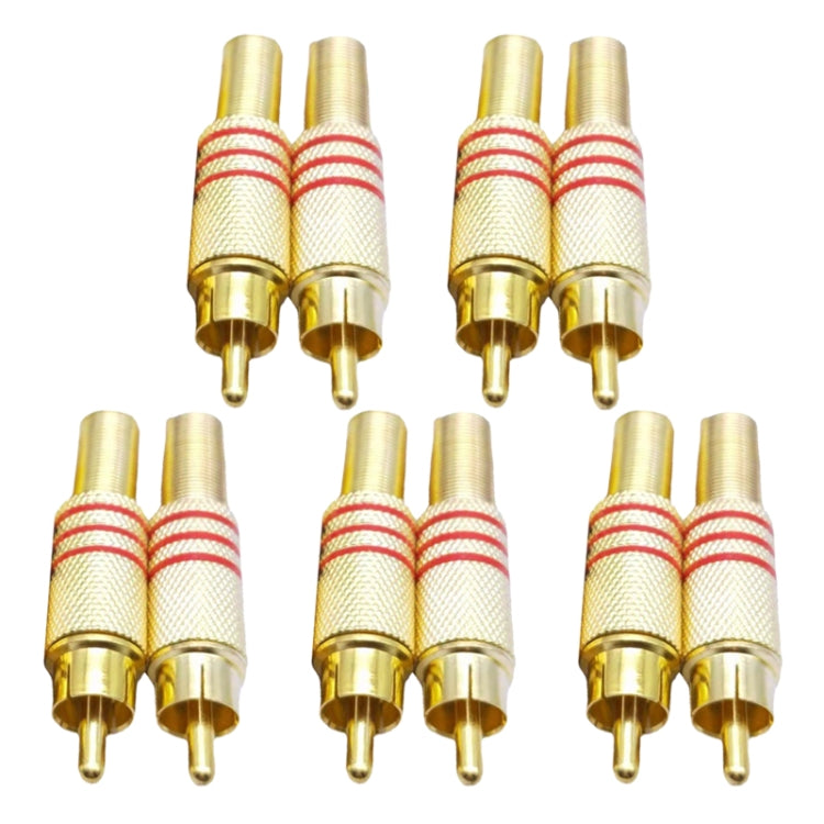 Connecteur jack RCA 3,5 mm JL0924 (10 pièces par paquet, prix pour 10 pièces), JL0924 RCA 3,5 mm (Rouge)