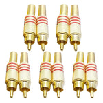 Connecteur jack RCA 3,5 mm JL0924 (10 pièces par paquet, prix pour 10 pièces), JL0924 RCA 3,5 mm (Rouge)