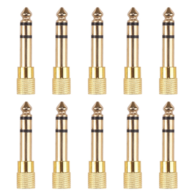 Adaptateurs jack audio mâle 6,35 mm vers femelle 3,5 mm (10 pièces par paquet, prix pour 10 pièces), mâle 6,35 mm vers femelle 3,5 mm
