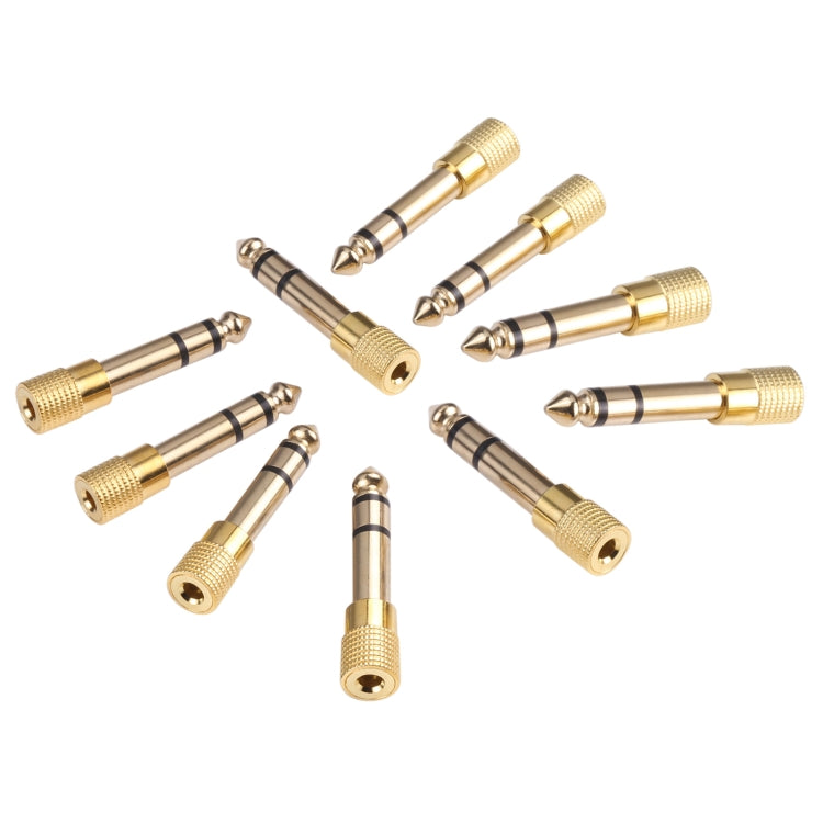 Adaptateurs jack audio mâle 6,35 mm vers femelle 3,5 mm (10 pièces par paquet, prix pour 10 pièces), mâle 6,35 mm vers femelle 3,5 mm