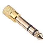 Adaptateurs jack audio mâle 6,35 mm vers femelle 3,5 mm (10 pièces par paquet, prix pour 10 pièces), mâle 6,35 mm vers femelle 3,5 mm