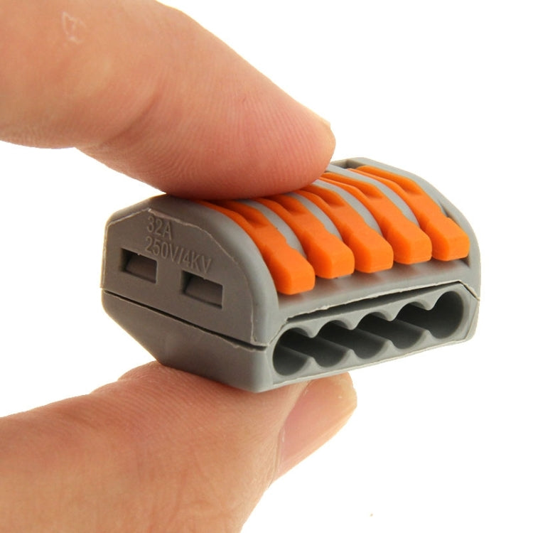 10 connecteurs universels compacts à pince à pousser sans soudure 5 broches, 5 broches