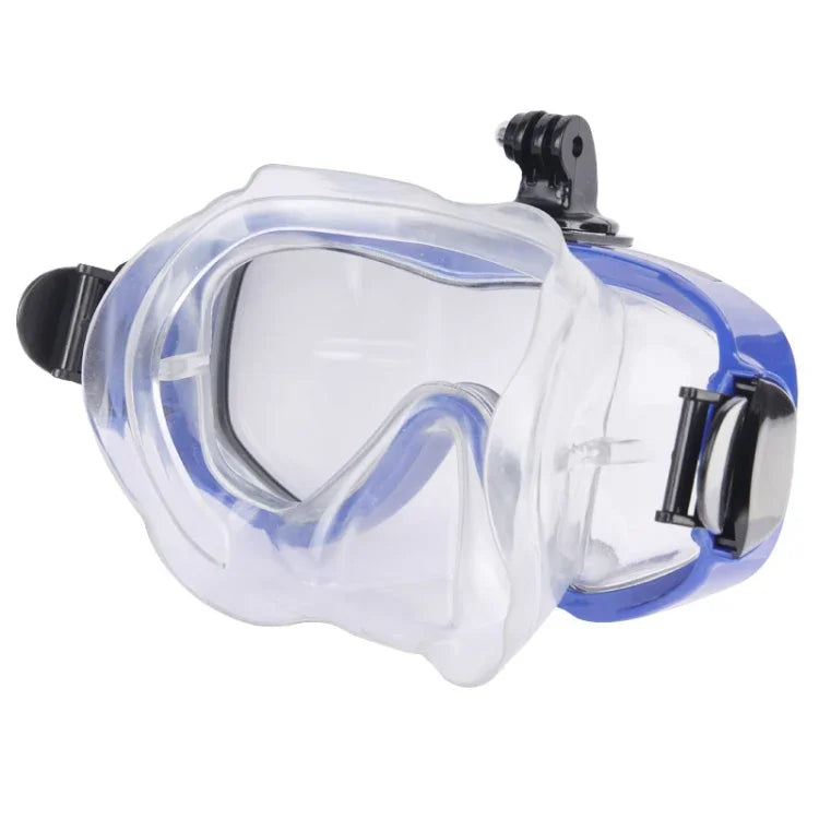 Équipement de plongée pour sports nautiques : masque et lunettes de natation compatibles avec GoPro, Insta360, DJI et autres caméras d'action.