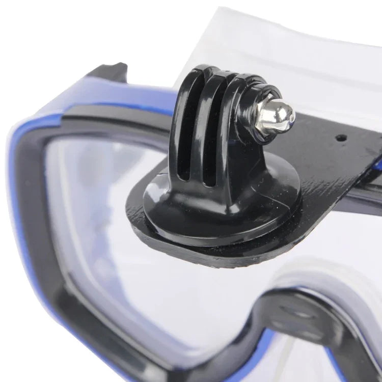 Équipement de plongée pour sports nautiques : masque et lunettes de natation compatibles avec GoPro, Insta360, DJI et autres caméras d'action.