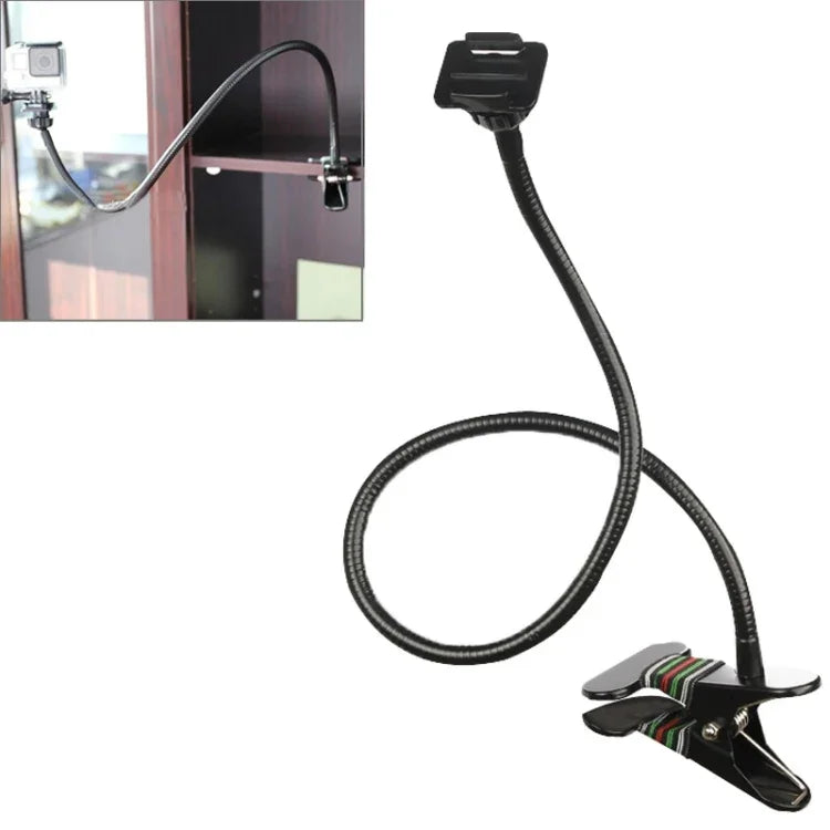 Support flexible Lazy Holder avec pince de fixation pour GoPro, Insta360, DJI et autres caméras d'action.
