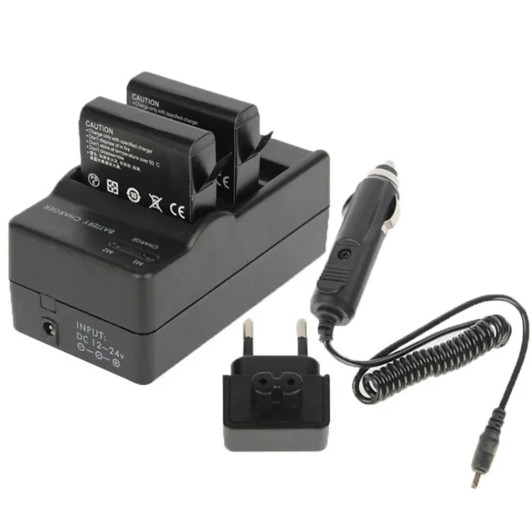 Chargeur double pour appareil photo numérique AHDBT-401 + chargeur allume-cigare + adaptateur pour GoPro HERO4, GP280-B