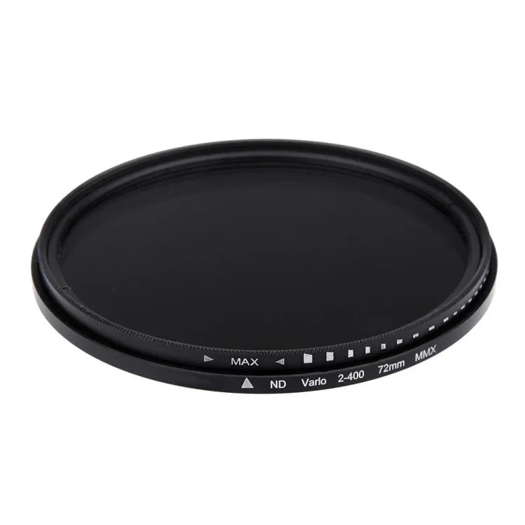 Filtre à densité neutre variable réglable ND 2 à ND 400, 72 mm