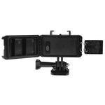 Lampe torche vidéo étanche à 30 m avec 3 modes d'éclairage, support de fixation et vis pour GoPro, Insta360, DJI et autres caméras d'action.