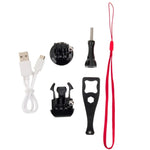 Lampe torche vidéo étanche à 30 m avec 3 modes d'éclairage, support de fixation et vis pour GoPro, Insta360, DJI et autres caméras d'action.