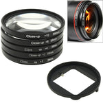 Filtre macro 6 en 1 58 mm + bague d'adaptation pour GoPro HERO3, 6 en 1 58 mm