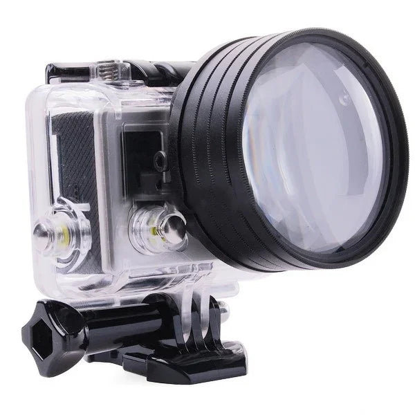 Filtre macro 6 en 1 58 mm + bague d'adaptation pour GoPro HERO3, 6 en 1 58 mm