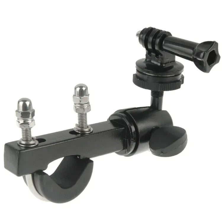 Support de guidon et de tige de selle pour vélo/moto avec adaptateur pour trépied et vis, compatible avec GoPro, Insta360, DJI et autres caméras d'action.