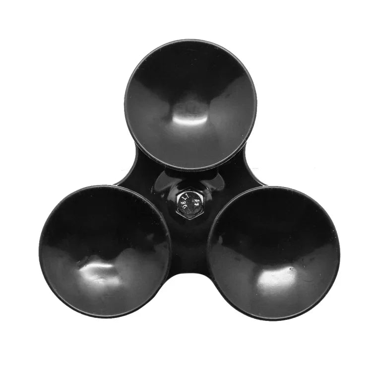 Support à ventouse triangulaire avec fixation pour trépied et vis de serrage pour GoPro, Insta360, DJI et autres caméras d'action