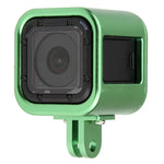 Boîtier de protection en alliage d'aluminium usiné CNC avec coque arrière de sécurité pour GoPro HERO5 Session / HERO4 Session / HERO Session, HERO5 Session (Noir), HERO5 Session (Argent), HERO5 Session (Rouge), HERO5 Session (Or), HERO5 Session (Vert)