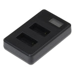 Chargeur double batterie GP158-B avec écran LCD pour GoPro HERO3+/3 (AHDBT-301, AHDBT-302), affiche la capacité de charge. Compatible avec GoPro HERO3+/3.