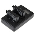 Chargeur double batterie avec écran LCD pour GoPro HERO4 (AHDBT-401), affiche la capacité de charge (GP258-C), pour GoPro HERO4