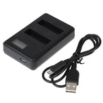 Chargeur double batterie avec écran LCD pour GoPro HERO4 (AHDBT-401), affiche la capacité de charge (GP258-C), pour GoPro HERO4