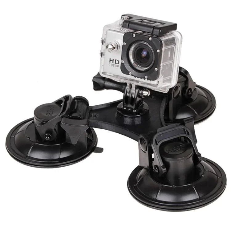 Support à ventouse triangulaire XM70-B avec tournevis hexagonal pour GoPro, Insta360, DJI et autres caméras d'action, compatible avec GoPro HERO9 XM70-B