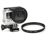 Filtre UV rond de 52 mm pour GoPro HERO4/3+, lentille UV
