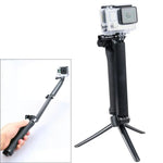 Monopode multifonction extensible à 3 positions avec trépied, bras pliable et rotatif et poignée pour caméra GoPro, Insta360, DJI et autres caméras d'action.