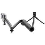 Monopode multifonction extensible à 3 positions avec trépied, bras pliable et rotatif et poignée pour caméra GoPro, Insta360, DJI et autres caméras d'action.