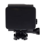 Boîtier étanche Black Edition avec fixation basique à boucle pour GoPro HERO4/3+, étanche jusqu'à 10 m de profondeur.