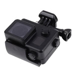 Boîtier étanche Black Edition avec fixation basique à boucle pour GoPro HERO4/3+, étanche jusqu'à 10 m de profondeur.