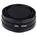 Filtre polarisant circulaire CPL 37 mm avec capuchon pour caméra Xiaomi Xiaoyi 4K+ / 4K, Xiaoyi Lite, Xiaoyi Sport.