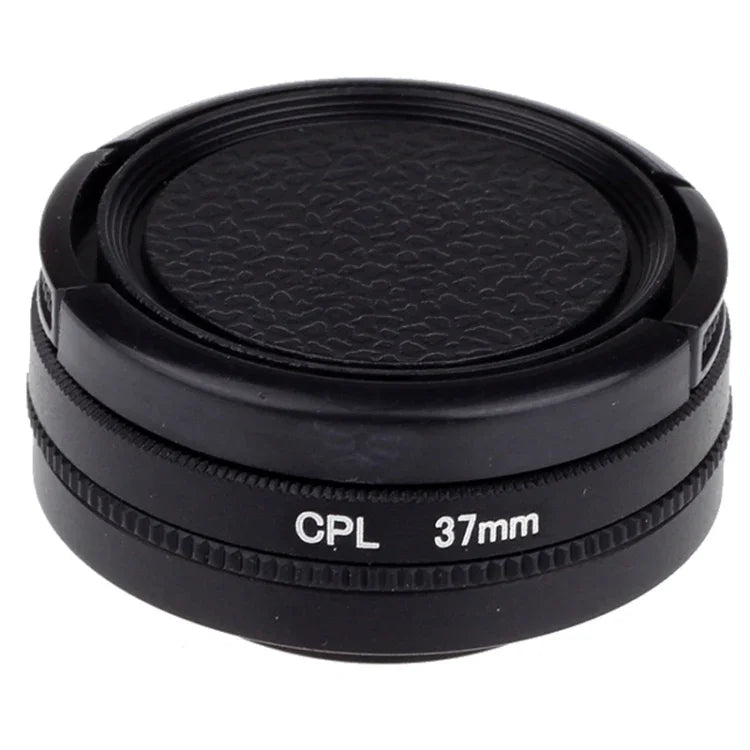 Filtre polarisant circulaire CPL 37 mm avec capuchon pour caméra Xiaomi Xiaoyi 4K+ / 4K, Xiaoyi Lite, Xiaoyi Sport.