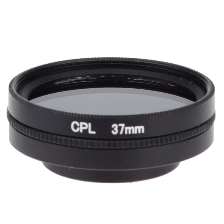 Filtre polarisant circulaire CPL 37 mm avec capuchon pour caméra Xiaomi Xiaoyi 4K+ / 4K, Xiaoyi Lite, Xiaoyi Sport.