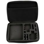 Étui de voyage portable, antichoc et étanche, pour GoPro, Insta360, DJI et autres caméras d'action. Dimensions : 32 cm x 22 cm x 7 cm.