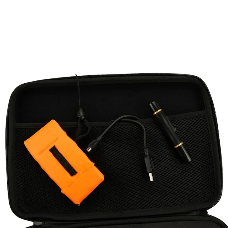 Étui de voyage portable, antichoc et étanche, pour GoPro, Insta360, DJI et autres caméras d'action. Dimensions : 32 cm x 22 cm x 7 cm.