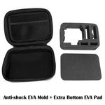 Étui de voyage portable, antichoc et étanche, pour GoPro, Insta360, DJI et autres caméras d'action. Dimensions : 16 cm x 12 cm x 7 cm.