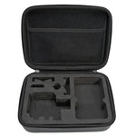 Étui de voyage portable, antichoc et étanche, pour GoPro, Insta360, DJI et autres caméras d'action. Dimensions : 22 cm x 16 cm x 7 cm.