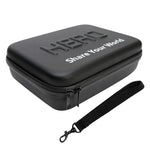 Étui de voyage portable, antichoc et étanche, pour GoPro, Insta360, DJI et autres caméras d'action. Dimensions : 22 cm x 16 cm x 7 cm.