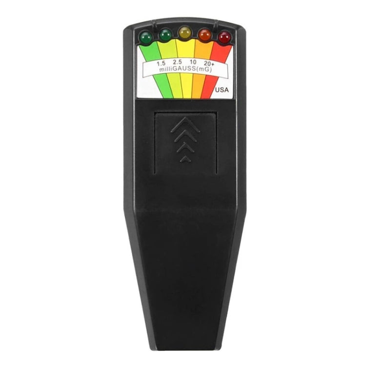Détecteur de rayonnement électromagnétique 5-LED EMF, Testeur, Style 2 Blanc, Style 2 Noir