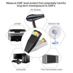 Détecteur de rayonnement électromagnétique 5-LED EMF, Testeur, Style 2 Blanc, Style 2 Noir