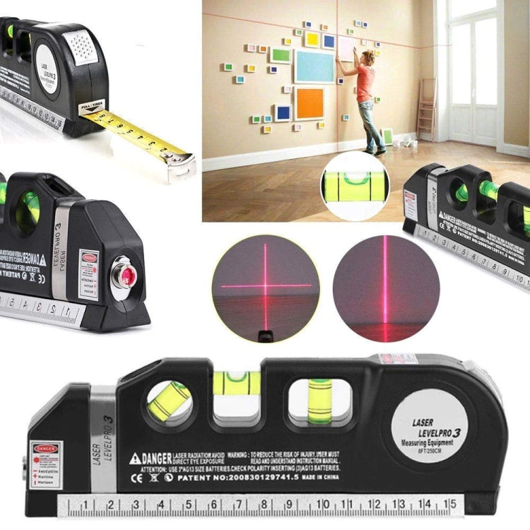Niveau laser aligneur ruban à mesurer horizontal vertical