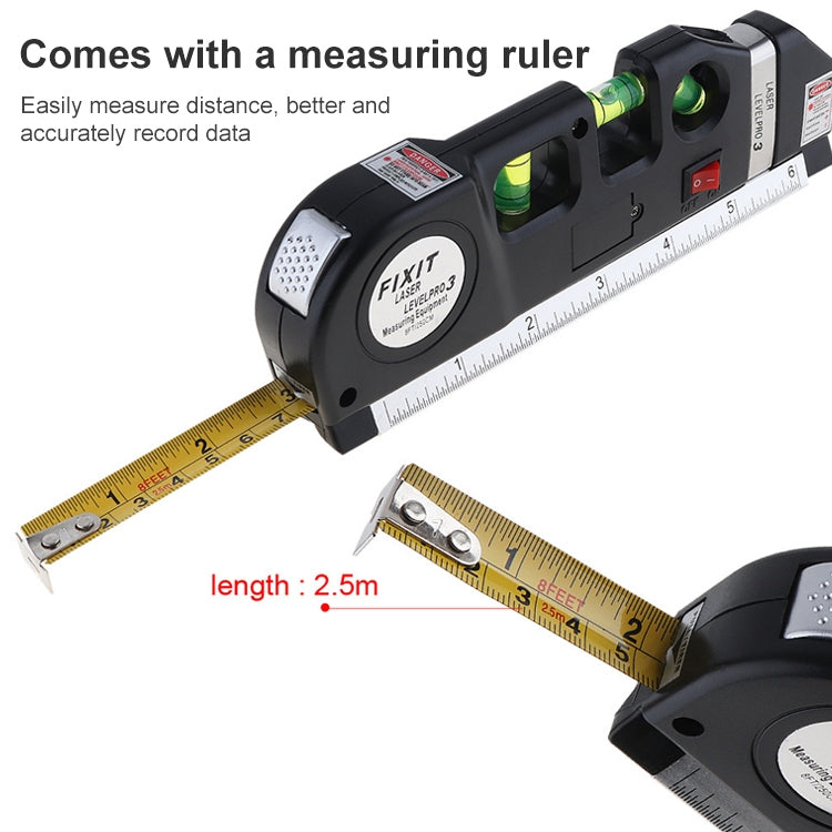 Niveau laser avec ruban à mesurer Pro 3 (250cm), LV-03