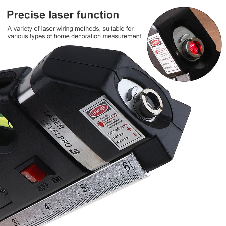 Niveau laser avec ruban à mesurer Pro 3 (250cm), LV-03