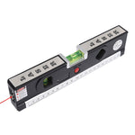 Niveau laser avec ruban à mesurer Pro 4 (100cm) / Niveau à bulles avec lumière LED, LV-04