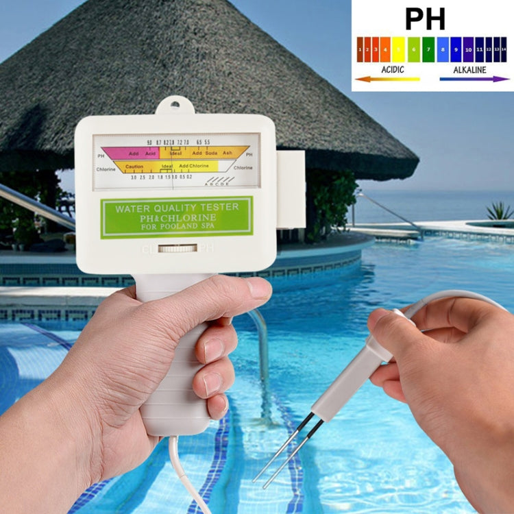 Testeur de pH / CL2 pour piscine domestique, longueur du câble : 1,2m