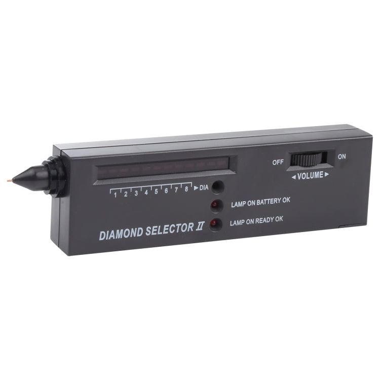 Sélecteur de diamant II avec indicateur LED, pile CC 9V, testeur II
